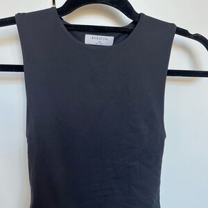 Babaton Fitted Black Sleeveless Tank